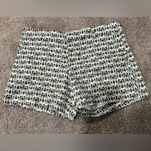 NWT Banana Republic Hampton Short Womens 8 Canopy Green Elephant Print Shorts